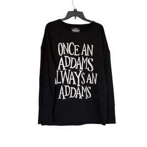 Killstar & Wednesday Collab Addams Family Black Sweat Shirt Size L